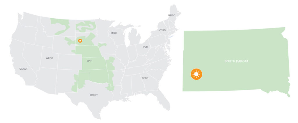 Wild Springs Solar project map