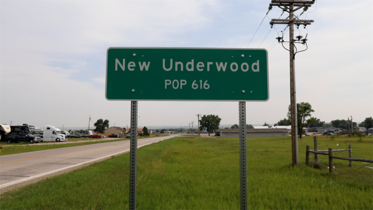 New Underwood sign